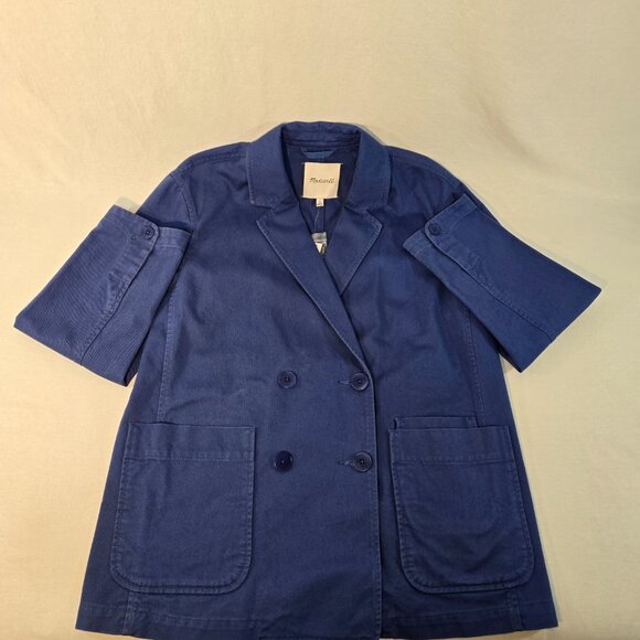 MADEWELL Officecore Bluestone Crossover (Re)generative Chino Blazer Size M NEW! - Picture 5 of 16